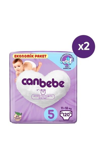 canbebe bebek bezi 5 beden junior aylik ekonomik paket 240 adet fiyati yorumlari trendyol