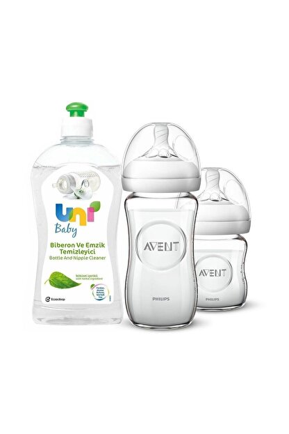 philips avent ikili cam biberon seti 500 ml temizleyici hediyeli fiyati yorumlari trendyol