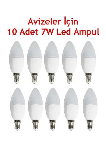 noas avizeler icin e 14 duylu 7w led ampul gunisigi 10 adet fiyati yorumlari trendyol