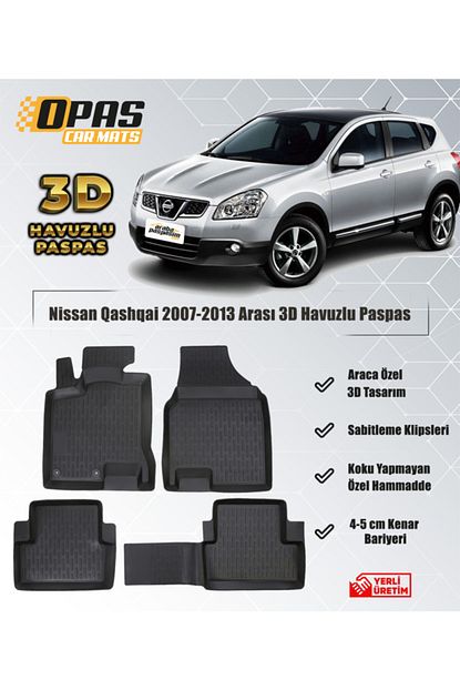 opas car mats nissan qashqai 2007 2013 arasi 3d havuzlu paspas fiyati yorumlari trendyol