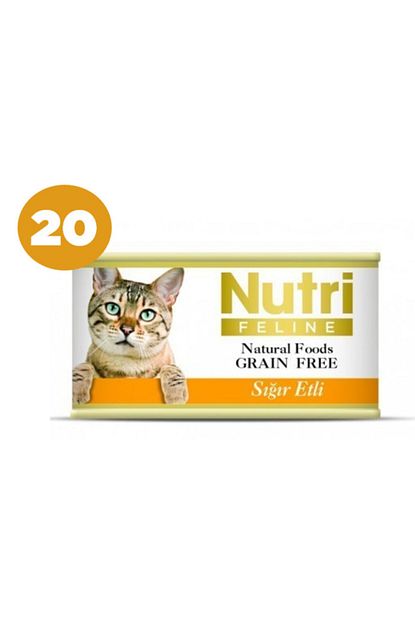 Nutri Feline 20 Adet Sigir Etli Kedi Yas Mamasi 85 Gr Trendyol