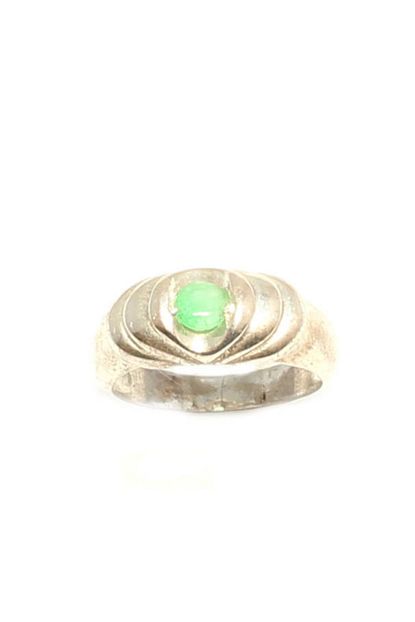 Nas Silver 925 Ayar Gumus Yesil Tasli Dokum Yuzuk Trendyol
