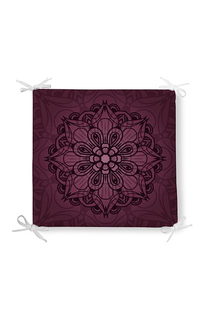 Realhomes Eski Lavanta Renkli Mandala Motifli Modern Fermuarli Sandalye Minderi Trendyol