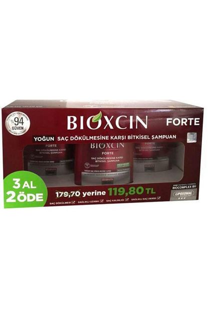 bioxcin forte sac dokulmesine karsi bakim sampuani 300 ml 3 al 2 ode fiyati yorumlari trendyol