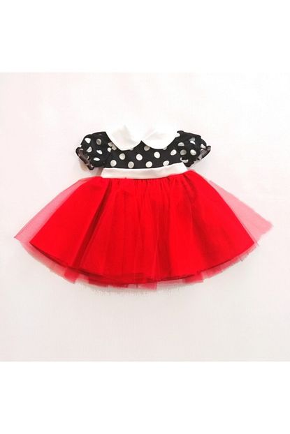 Go Baby Kiz Cocuk Ozel Tasarim Kirmizi Puantiyeli Elbise Trendyol