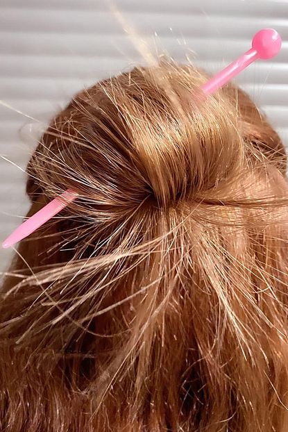 Bahels Kadin Pembe Top Basli Cubuk Topuz Tokasi Trendyol
