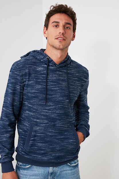 Trendyol Man Lacivert Erkek Sweatshirt Tmnaw21sw0550 Trendyol