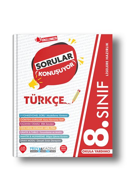 Pruva Yayinlari 8 Sinif Turkce Soru Bankasi Trendyol
