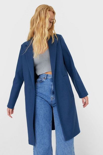 Stradivarius Kadin Mavi Tuylu Dokuma Kaban 05899436 Trendyol