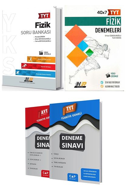 Hiz Ve Renk Yayinlari Tyt Fizik Soru Bankasi Tyt Fizik Deneme Trendyol
