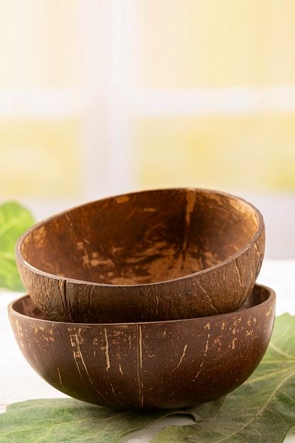 Ruya Gezegeni 2 Adet El Yapimi Natural Jumbo Hindistan Cevizi Kasesi Trendyol