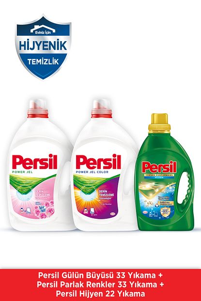 Persil Jel 33 Wl Gul 1 Color 1 Persil Jel Hijyen 22 Wl 1 Mix 3 Lu Trendyol