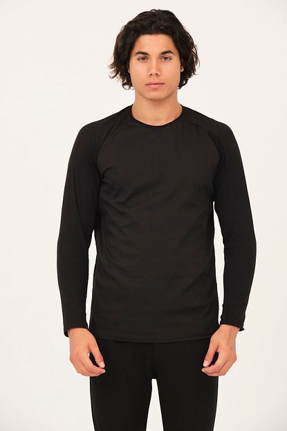 Ex Pent Erkek Siyah Slim Kalip Uzun Kollu T Shirt Trendyol