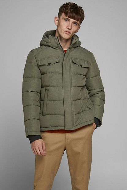 Jack Jones Erkek Haki Sisme Mont 12173872 Trendyol