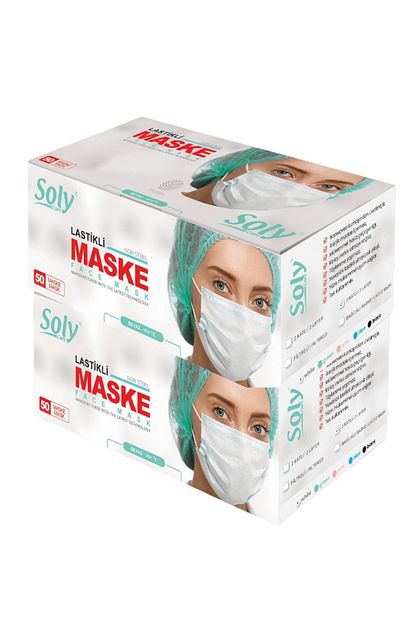 Soly Meltblown Filtre 3 Katli Tam Ultrasonik Cerrahi Maske Yesil 100 Adet Fiyati Yorumlari Trendyol