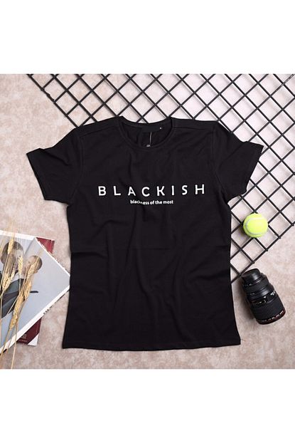 Ybt Butik Erkek Siyah Klas Tasarimli Bisiklet Yaka T Shirt Trendyol