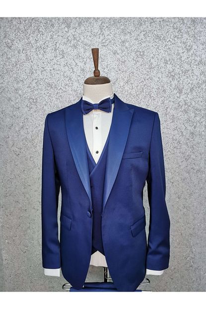 moda rabin erkek mavi damatlik slim fit cikma yaka parliament takim fiyati yorumlari trendyol