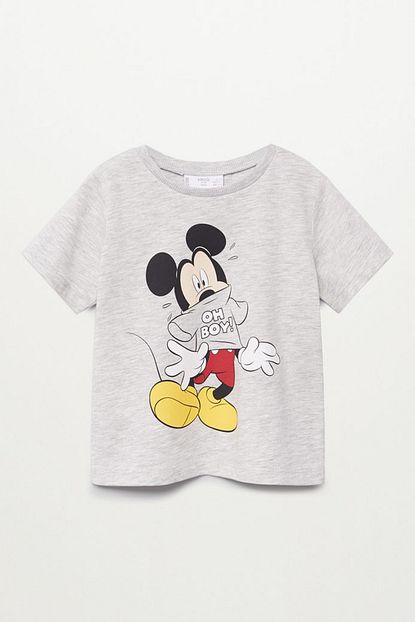 Mango Baby Acik Kircilli Gri Erkek Bebek Tisort Trendyol