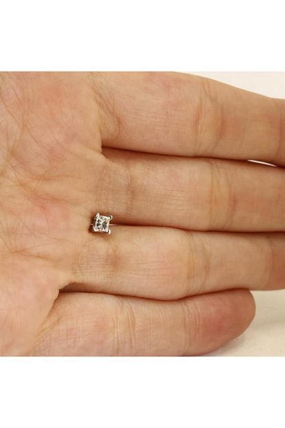 Safir Kuyumculuk Tektas Erkek Pirlanta Kupe Trendyol
