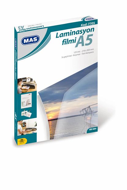 Mas Laminasyon Filmi 125 Mikron A5 100 Lu Paket Trendyol