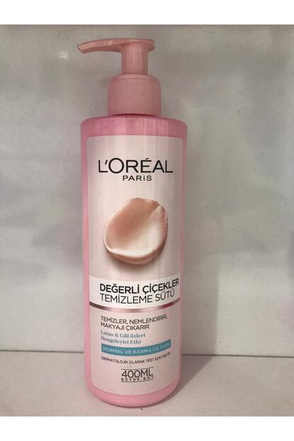 L Oreal Paris Normal Ve Karma Ciltler Icin Degerli Cicekler Temizleme Sutu 400 Ml Trendyol