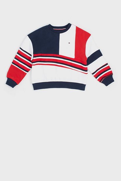 Tommy Hilfiger Kiz Cocuk Cizgili S Shirt 20sstk4956k Trendyol