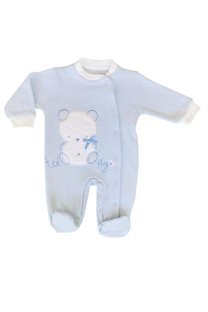 Babybal Erkek Bebek Mavi Ayicikli Tulum Trendyol