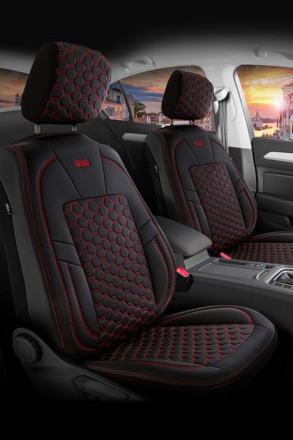 Deluxe Boss Fiat Stilo Uyumlu Deri Koltuk Kilifi Deluxe Boss Luxury Fit Diamond Dm13 Trendyol