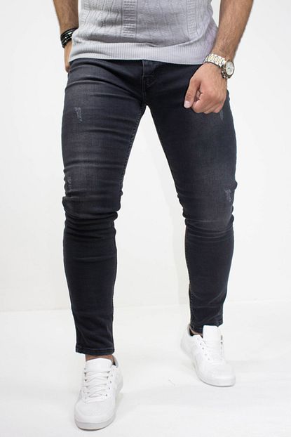 Kulemoda Slim Fit Likrali Antrasit Renk Erkek Kot Pantolon Trendyol