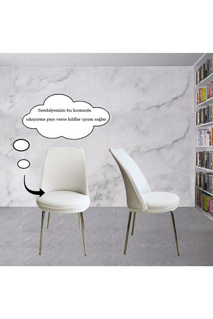 Nur Home Lastikli Sandalye Kilifi Ekru Renk Trendyol