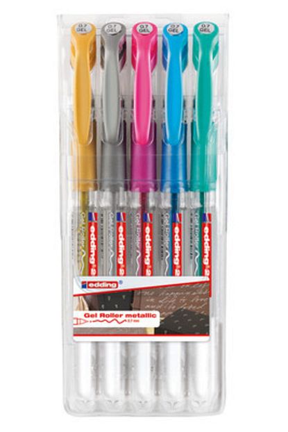 Edding 2185 0 7mm Jel Roller Kalem 5 Renk Set Trendyol