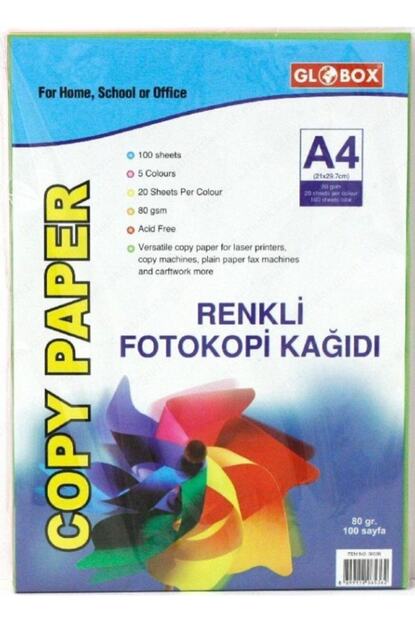 Globox 100lu Renkli Fotokopi Kagidi 5 Renk Trendyol