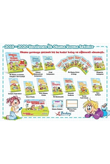 Berkay Yayincilik Berkay Yayinlari 1 Sinif Okuma Yazma Seti Trendyol