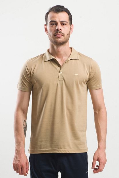 Slazenger Erkek Hardal Polo Yaka Spirit T Shirt Trendyol