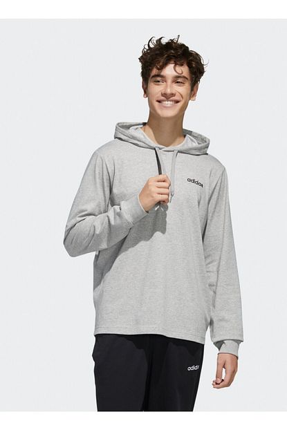 Adidas Erkek Gri Essentials Sweatshirt Fl8598 Trendyol