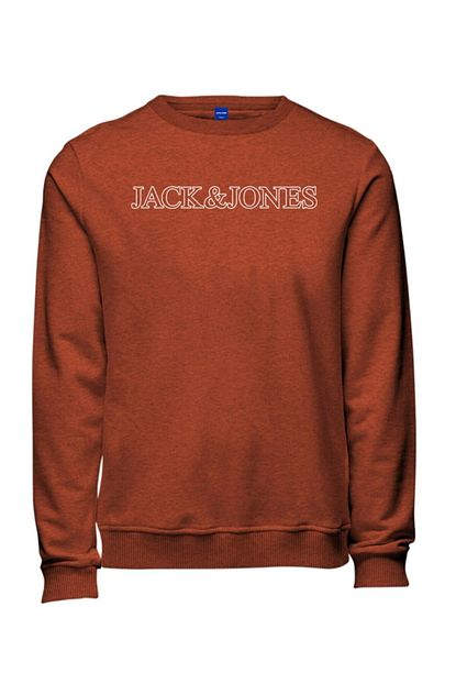 Jack Jones Jormatar Erkek Penye Baskili Sweatshirt 12182288 Trendyol