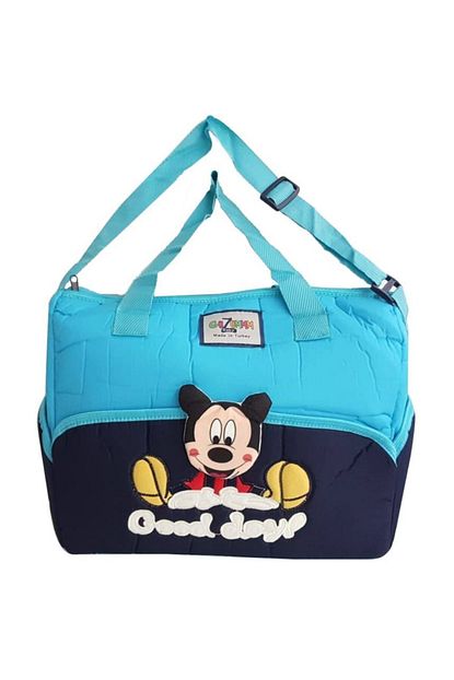 Bebegen Sevimli Mickey Turkuaz Anne Bebek Bakim Cantasi Trendyol