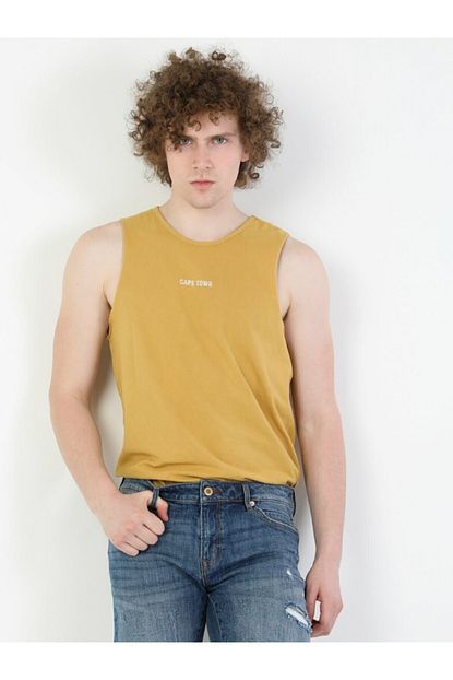 Colin S Regular Fit Safran Erkek Atlet Trendyol