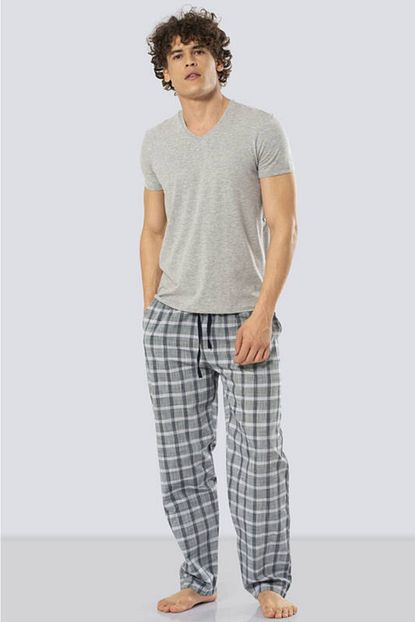 Cacharel Erkek Yesil Kisa Kollu Poplin Pijama Takimi 2184 Trendyol