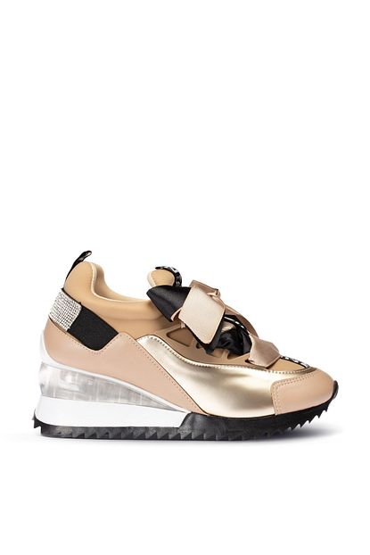 Deery Kadin Altin Rengi Sneaker Ayakkabi Trendyol