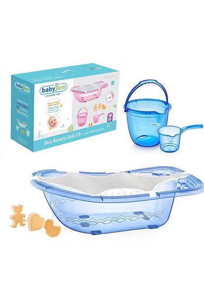 Babyjem Bebek Banyo Seti 5 Parca 439 Turkuaz Trendyol