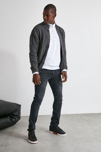 Trendyol Man Antrasit Erkek Hirka Tmnaw21hi0093 Trendyol