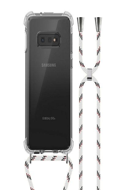 Teffe Samsung Galaxy S10 E Seffaf Beyaz Boyun Askili Kilif Trendyol