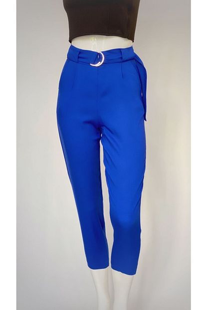 saks mavi kusakli havuc pantolon