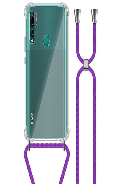 Teffe Huawei Y9 Prime 2019 Seffaf Mor Boyun Askili Kilif Trendyol