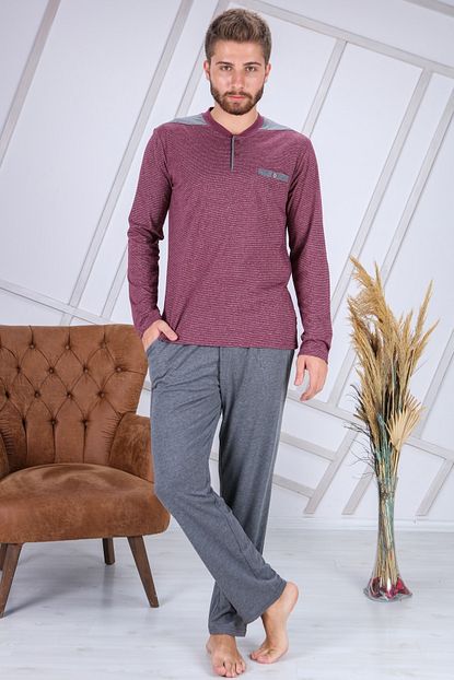 Erse Uzun Kollu Ince Erkek Pijama 301 Trendyol