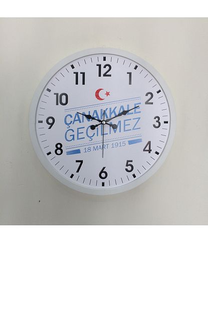 Platin Saat 36 Cm Ahsap Beyaz Canakkale Anisina Duvar Saati Trendyol