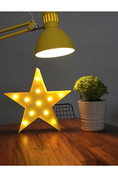 Mobgift Isikli Kucuk Star Yildiz Lamba Led Sari Trendyol