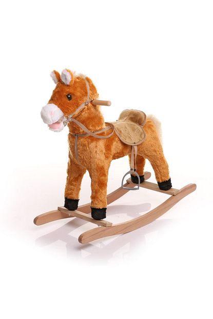 Selay Pelus Unisex Cocuk Kahverengi Sallanan At Pelus Oyuncak 65 Cm Trendyol