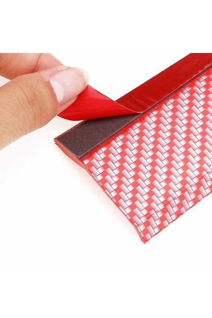 Kayamu Kirmizi Renkli Araba Oto On Tampon Koruyucu Kaucuk Pratik Serit Bant Doseme Kiti 2 5 Metre Trendyol